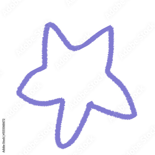 cute blue star icon scrapbook doodle planner clip art