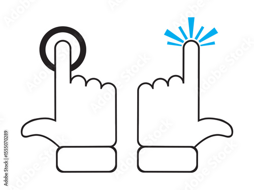abstract upper side pointer vector design