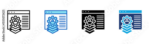 Bug Fixing icon Multi Style Vector Illustration
