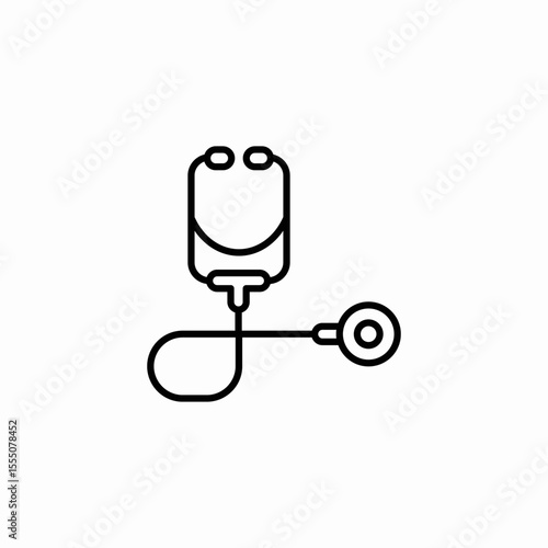 medical stethoscope tool icon sign vector