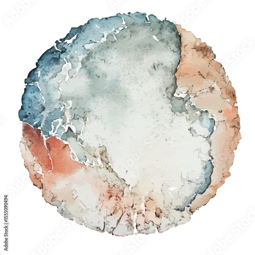 Wall Sandpaper, watercolor vector, isolated on a white background.