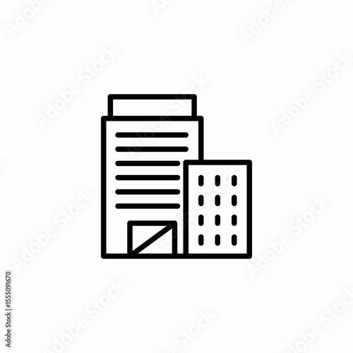 corporate property icon sign vector