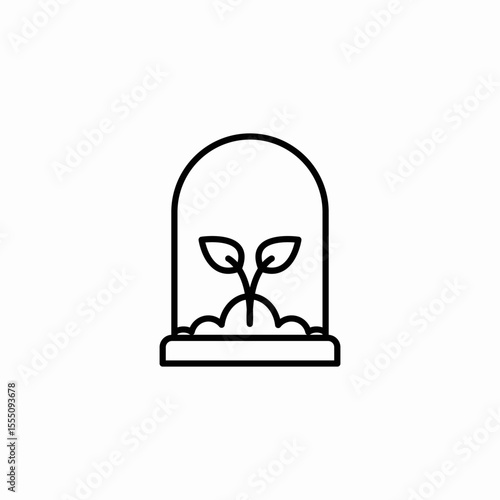 plant nursery icon sign vector