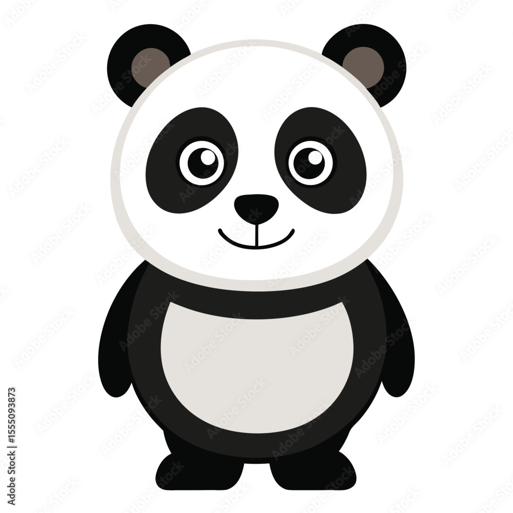 Naklejka premium panda vector image on white background