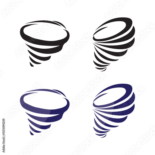 storm and tornado logo design vetor