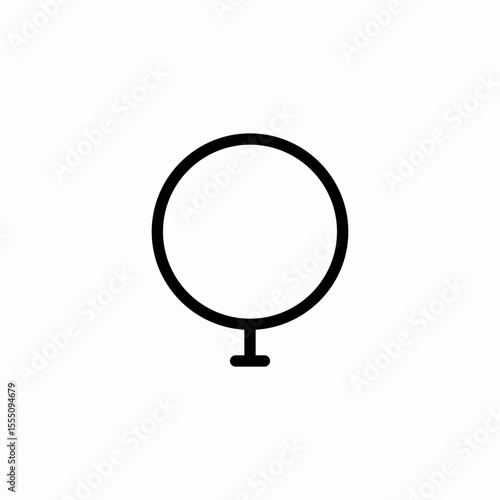 round shaped tree icon sign vector