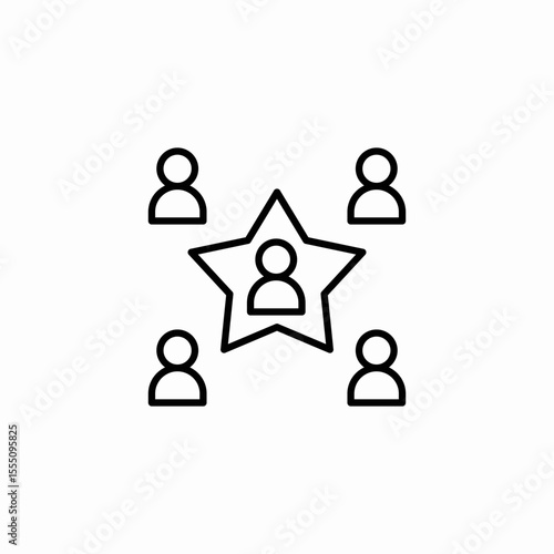star employee icon sign vector