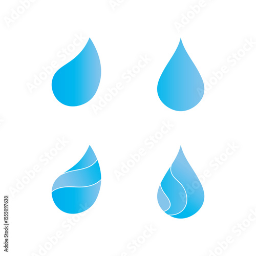 water and Waves beach logo and symbols template icons app