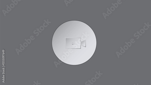 Abstract circle recorder camera icon,Video Camera Icon simple.