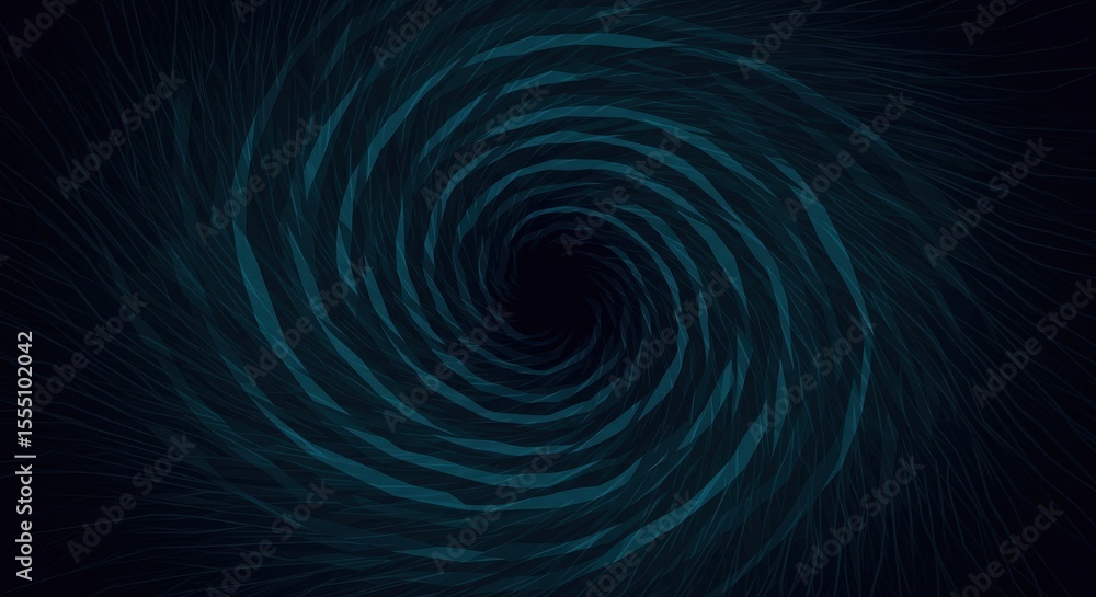 Abstract Teal Swirl Vortex into Darkness Abstract Teal Swirl Vortex into Darkness