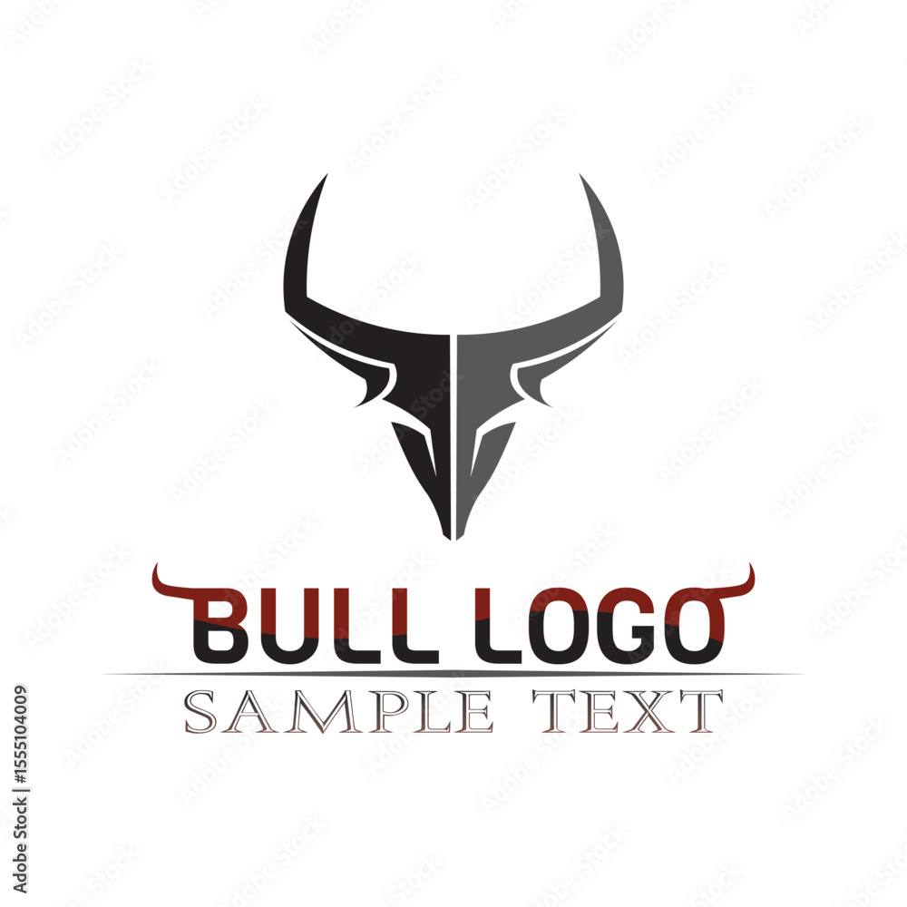 Bull horn logo and symbols template icons app Bull horn logo and symbols template icons app