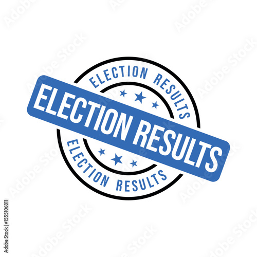Election Results Letter Rubber Stamp Template