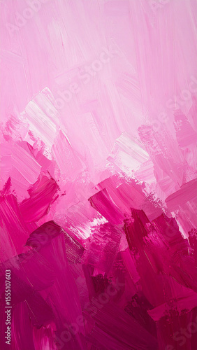 Vertical Pink Brushstroke Abstract – Vibrant Acrylic Texture Background
