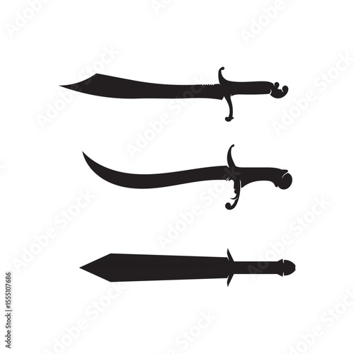 Cross swords icon flat. Simple vector symbol and bonus icon