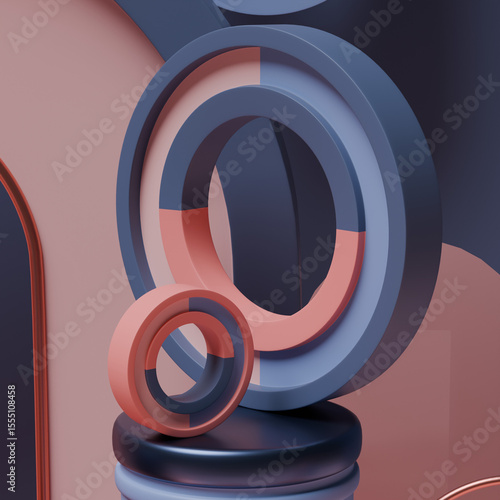 3D Podium Model – Minimal Abstract Display Stand