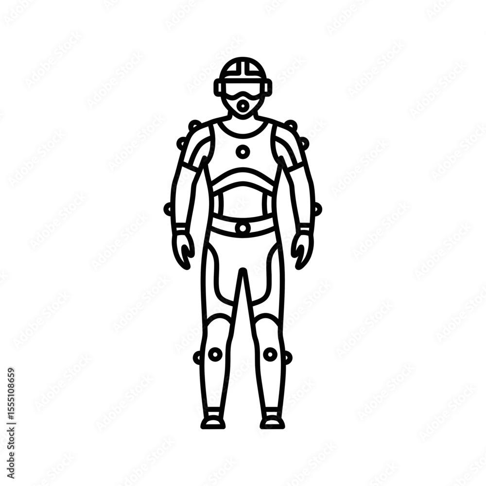 Motion capture character design in a minimalist line style Motion capture character design in a minimalist line style