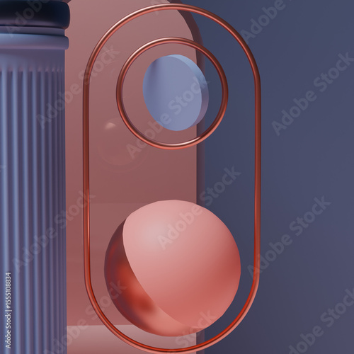 3D Podium Model – Minimal Abstract Display Stand