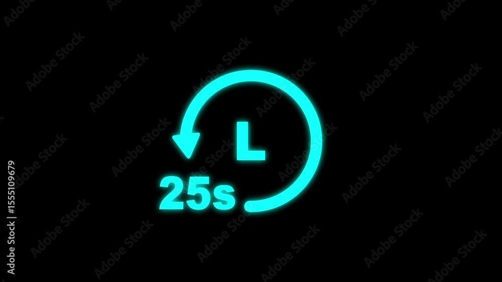 Clock 25 seconds icon, isolated on transparent background ,timer time passage waiting time animation 4k , 25 hours, 25 seconds arrow fast rotated 4k animation with alpha channel Clock stopwatch timer Clock 25 seconds icon, isolated on transparent background ,timer time passage waiting time animation 4k , 25 hours, 25 seconds arrow fast rotated 4k animation with alpha channel Clock stopwatch timer