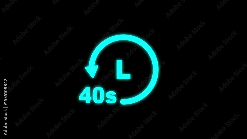 Clock 40 seconds icon, isolated on transparent background ,timer time passage waiting time animation 4k , 40 hours, 40 seconds arrow fast rotated 4k animation with alpha channel Clock stopwatch timer Clock 40 seconds icon, isolated on transparent background ,timer time passage waiting time animation 4k , 40 hours, 40 seconds arrow fast rotated 4k animation with alpha channel Clock stopwatch timer
