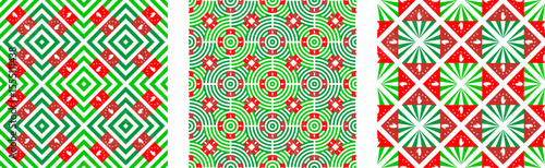 abkhazia flag pattern set. geometric background collection for decoration. vector illustration
