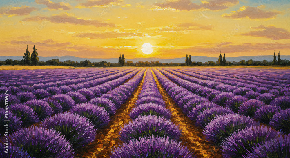 lavender field at sunset lavender field at sunset
