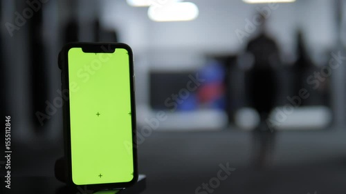 Wallpaper Mural mobile phone with green screen. technologies and applications. green screen, chromakey Torontodigital.ca