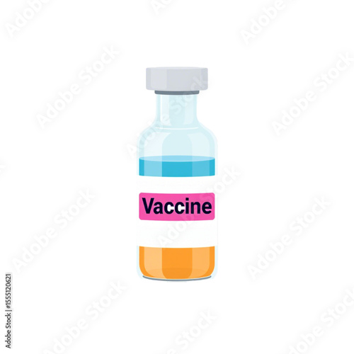 Vaccine Vial Bottle Vector