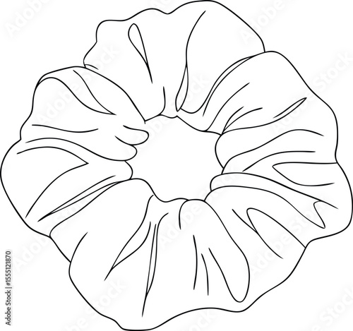 hair scrunchies icon, hair scrunchies vector illustration
