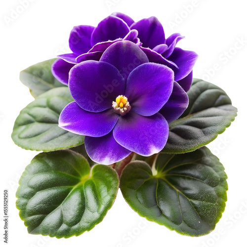 Obraz na płótnie African Violet isolated on transparent background
