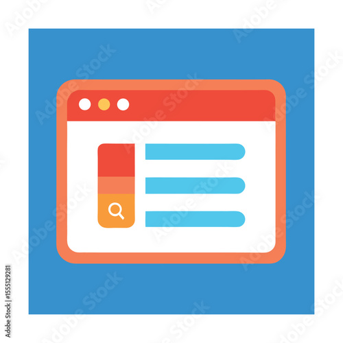 Search Engine UI Mockup with Blank Featured Snippet