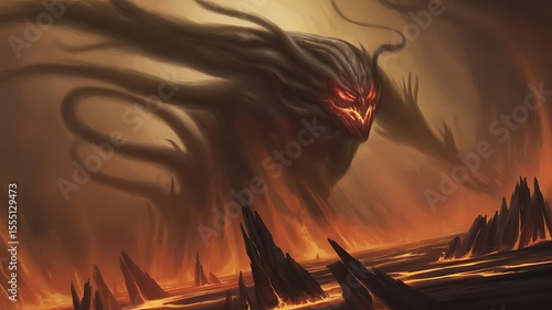 Shadow demon of fire