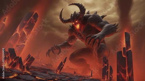 Shadow demon of fire