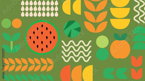Green Natural Harvest Background