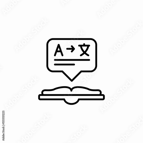 language book icon sign vector