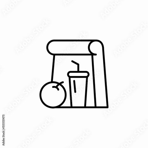 meal plan icon sign vector
