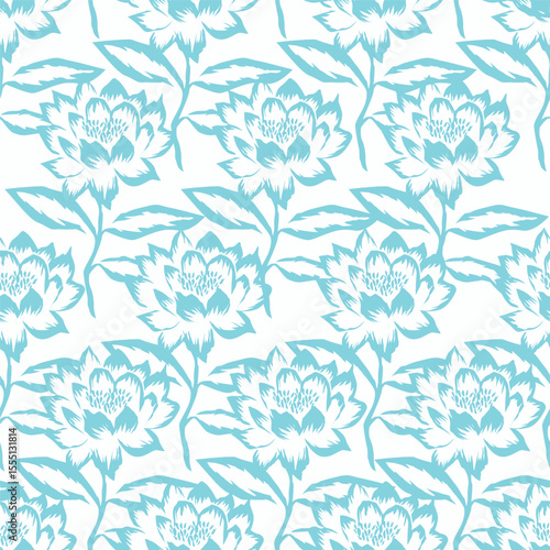 vintage floral seamless pattern. Rich with nostalgia and classic elegance, this pattern evokes the charm of a bygone era for print and textile