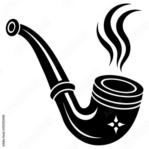 vector illustration of a hookah