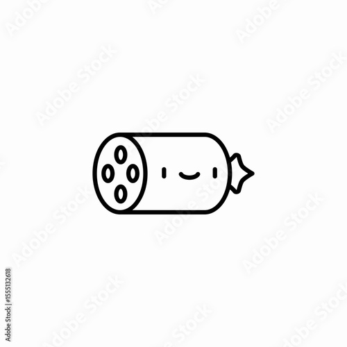 sausage kielbasa wurst icon sign vector