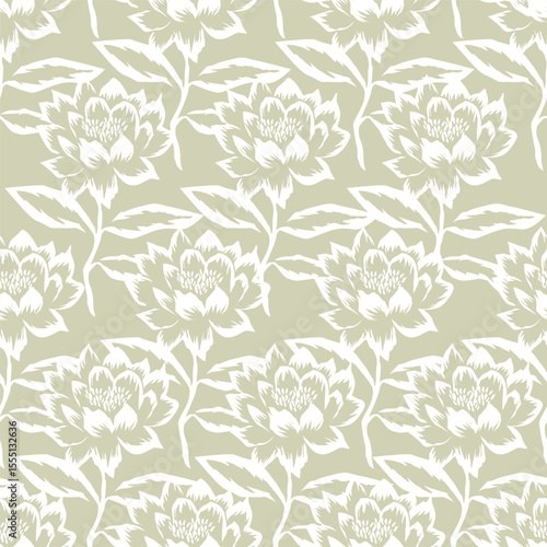 vintage floral seamless pattern. Rich with nostalgia and classic elegance, this pattern evokes the charm of a bygone era for print and textile