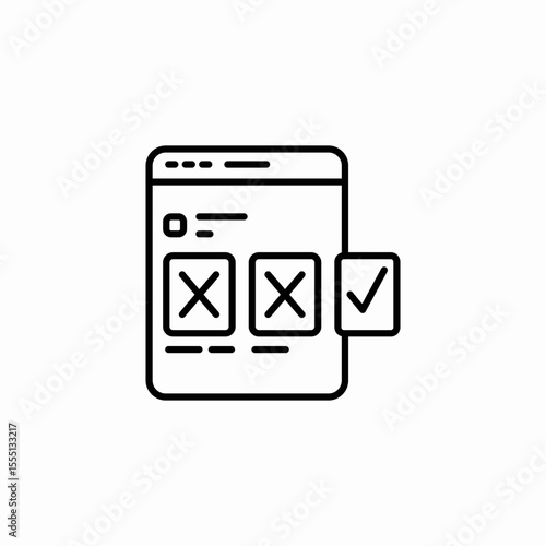 task choices icon sign vector