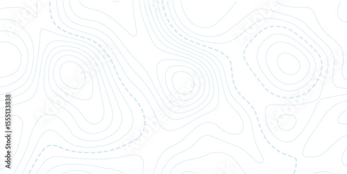 Abstract topography contour map background design .modern design with white background and green wave lines .geography contour map linear background vector illustration