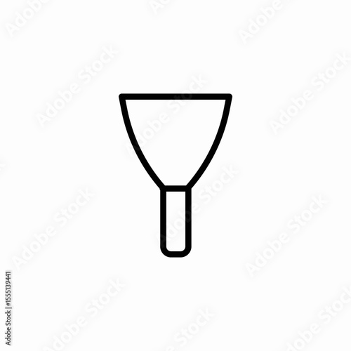 funnel utencils icon sign vector