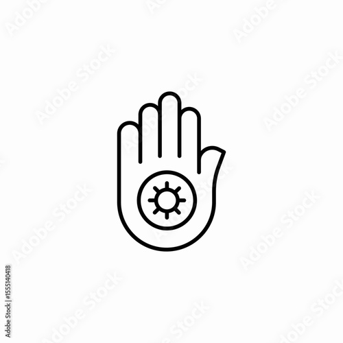 jainism symbol icon sign vector