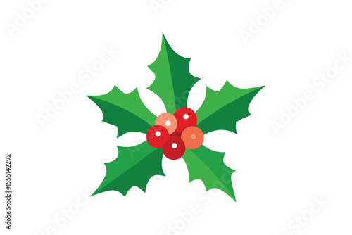 holly leaves and berries