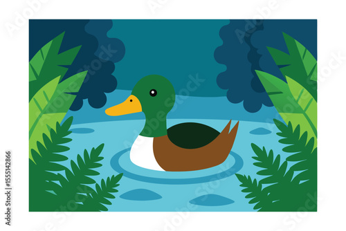 duck in the forest