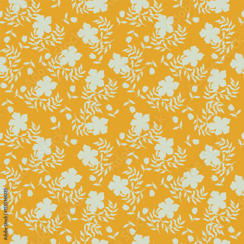 vintage floral seamless pattern. Rich with nostalgia and classic elegance, this pattern evokes the charm of a bygone era for print and textile