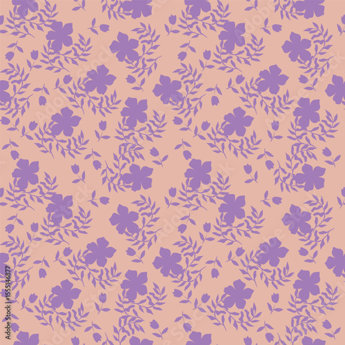 vintage floral seamless pattern. Rich with nostalgia and classic elegance, this pattern evokes the charm of a bygone era for print and textile