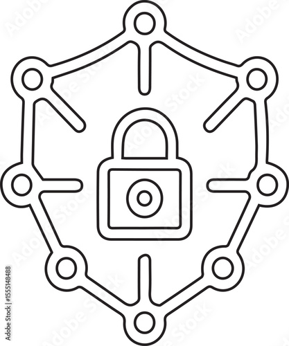 Secure your online activity with a virtual private network providing anonymity and protecting sensitive data allowing users to browse safely and privately across the internet, silhouette