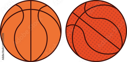Basketball vector illustration Ball Icons Flat Orange Sports Vector Illustration