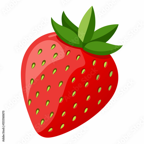 strawberry isolated on white